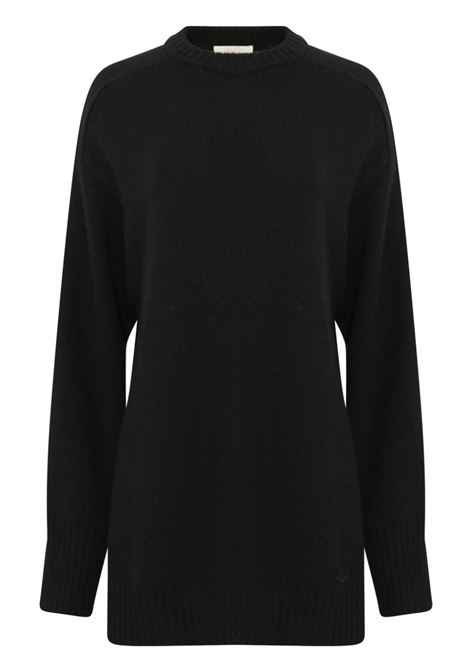 Black Safi crew-neck jumper Loulou Studio - women LOULOU STUDIO | Sweaters | SAFIBLK